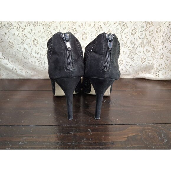 EUC Madden Girl Women's Renzo Black Peep Toe Heels/Sz. 8M - Picture 6 of 9